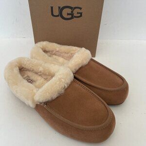 UGG Ansley Mule Chestnut Suede Slippers - NEW